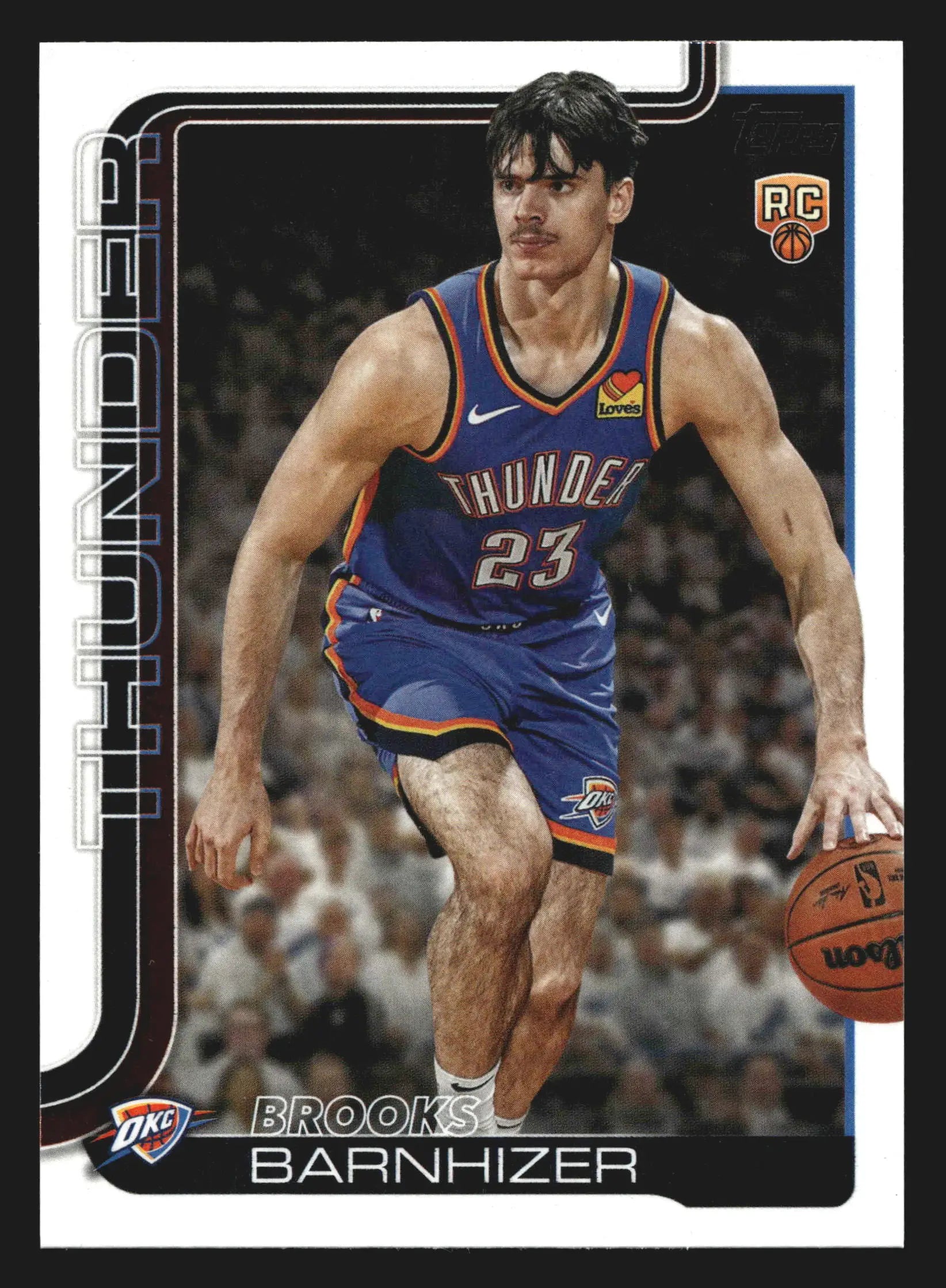 2025-26 Topps Brooks Barnhizer #245 Oklahoma City Thunder RC - Basketball Card Single