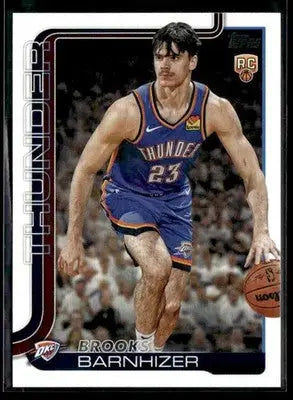 2025-26 Topps Brooks Barnhizer #245 RC Oklahoma City Thunder