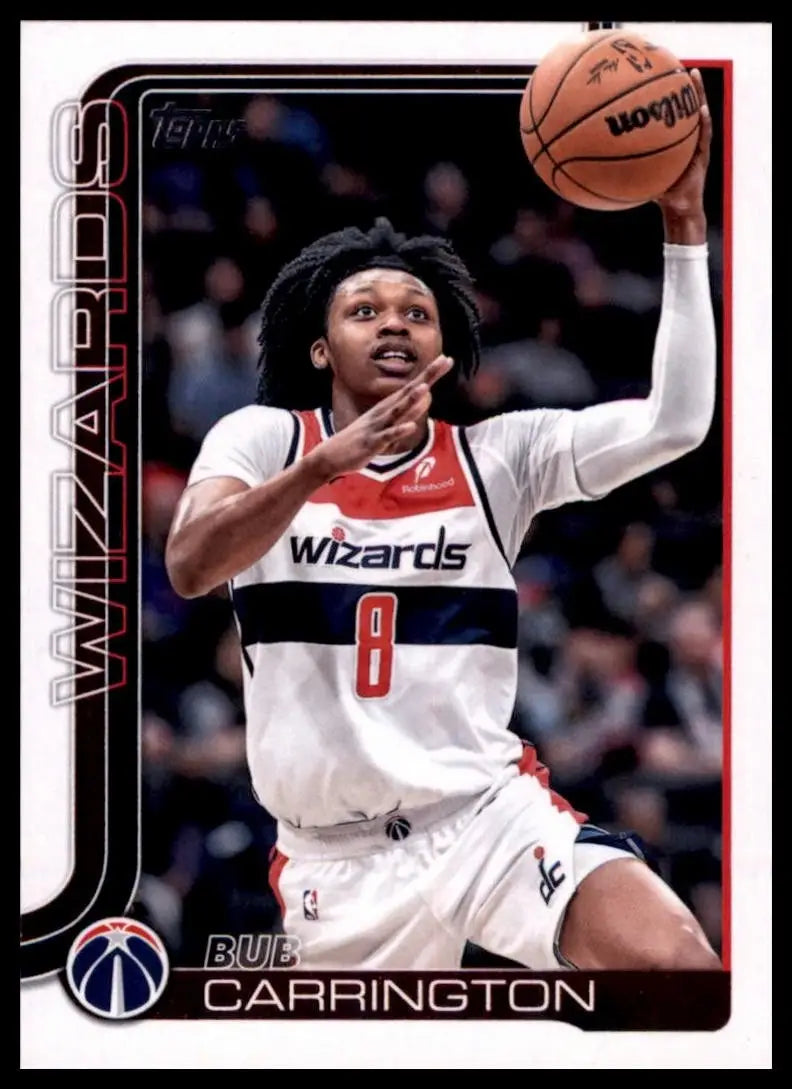 2025-26 Topps Bub Carrington #97 Washington Wizards Basketball Card NBA Sports - Basketball Card Single