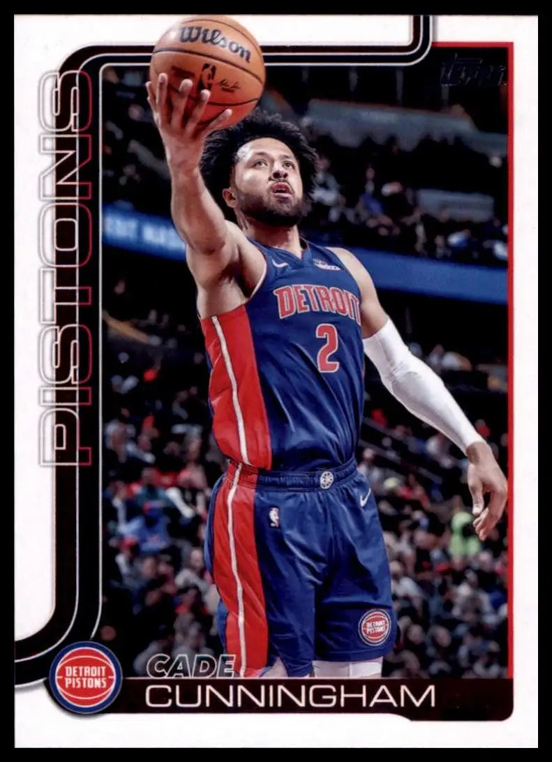2025-26 Topps Cade Cunningham #40 Detroit Pistons Basketball Card NBA Sports