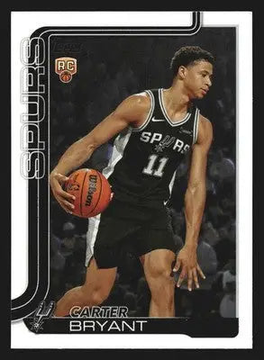 2025-26 Topps Carter Bryant #214 San Antonio Spurs RC - Basketball Card Single