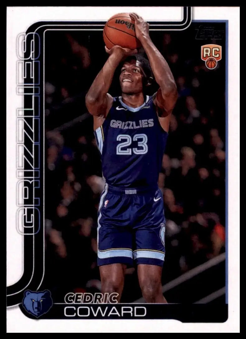 2025-26 Topps Cedric Coward Rookie #211 Memphis Grizzlies Basketball Card NBA - Basketball Card Single