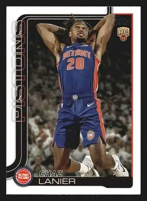 2025-26 Topps Chaz Lanier #238 RC Detroit Pistons Rookie
