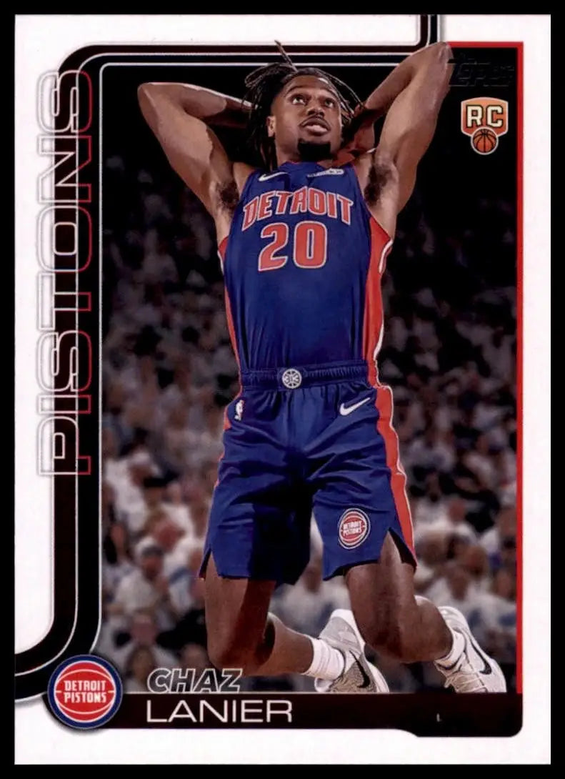 2025-26 Topps Chaz Lanier Rookie #238 Detroit Pistons Basketball Card NBA Sports
