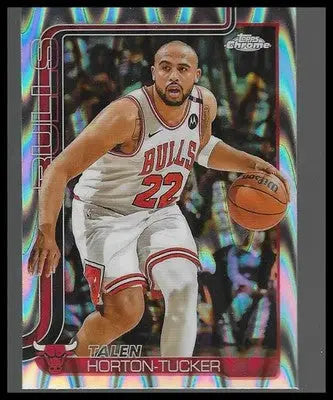 2025-26 Topps Chrome #10 Talen Horton-Tucker RayWave Refractor Chicago Bulls