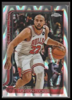 2025-26 Topps Chrome #10 Talen Horton-Tucker RayWave Refractor Bulls
