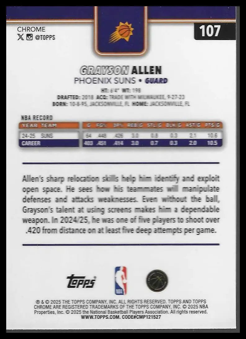 2025-26 Topps Chrome #102 Yves Missi - Basketball Card Single