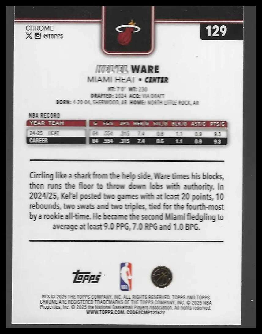 2025-26 Topps Chrome #125 Jaxson Hayes - Basketball Card Single