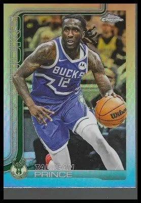 2025-26 Topps Chrome #147 Taurean Prince Refractor Milwaukee Bucks