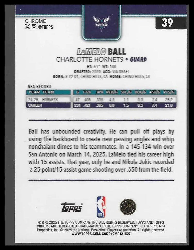 2025-26 Topps Chrome #154 Jarred Vanderbilt - Basketball Card Single