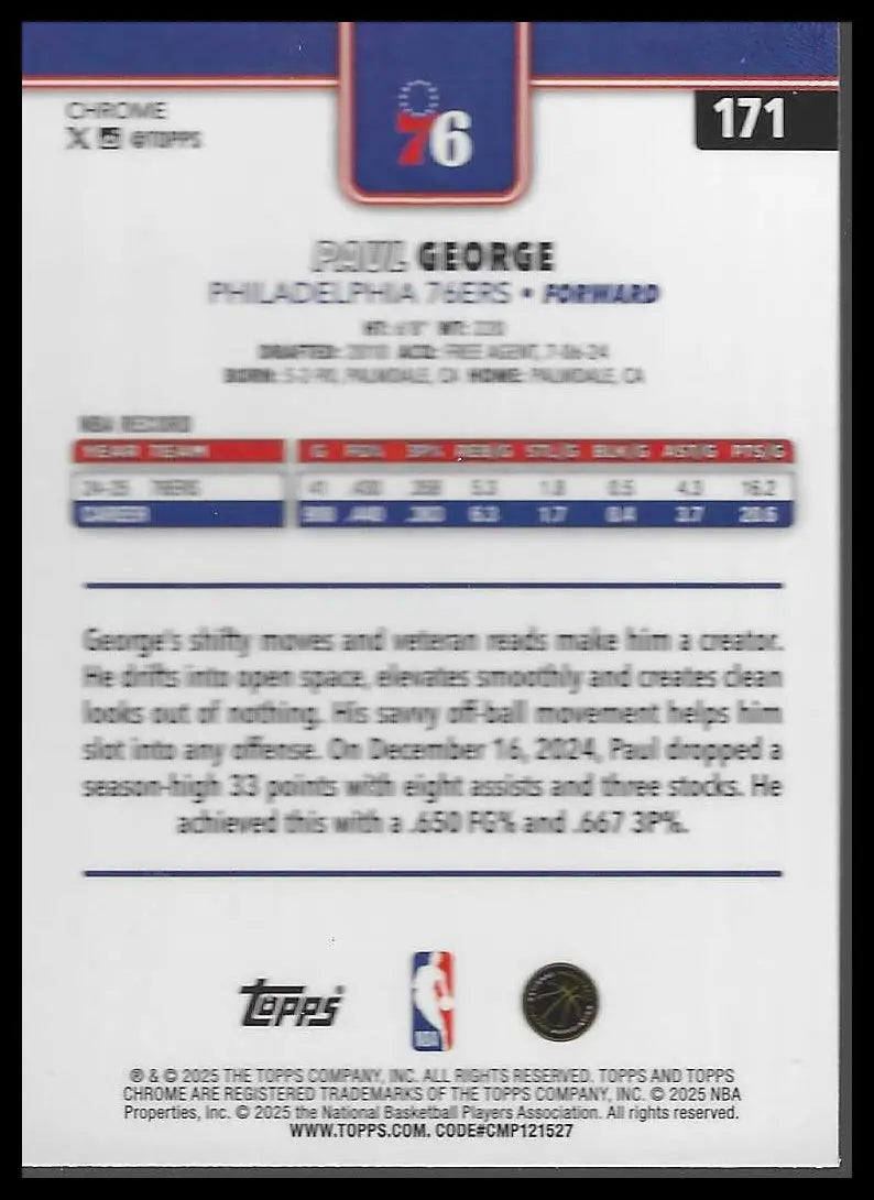 2025-26 Topps Chrome #170 Alex Caruso - Basketball Card Single