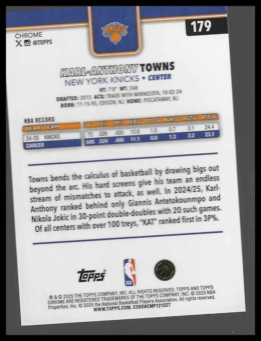2025-26 Topps Chrome #171 Paul George - Basketball Card Single
