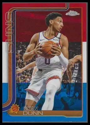 2025-26 Topps Chrome #178 Ryan Dunn Red White and Blue Refractor