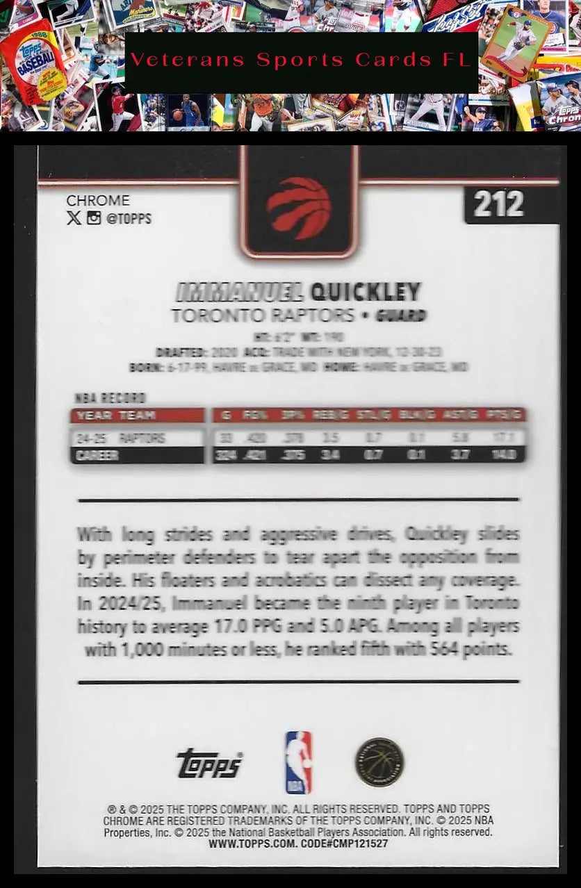 2025-26 Topps Chrome #205 Walker Kessler - Basketball Card Single
