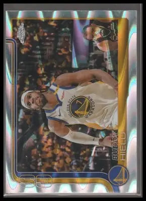 2025-26 Topps Chrome #215 Buddy Hield RayWave Refractor Warriors