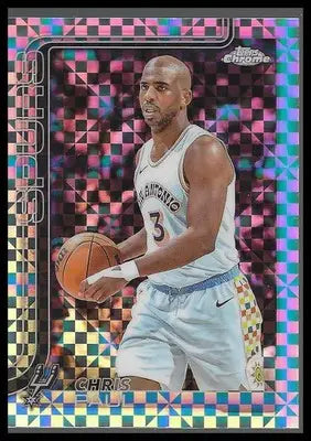 2025-26 Topps Chrome #219 Chris Paul X-Fractor San Antonio Spurs