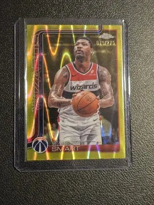 2025-26 Topps Chrome #224 Marcus Smart Yellow RayWave Refractor #/275 - Basketball Card Single