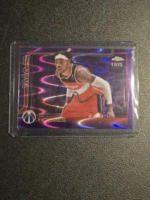 2025-26 Topps Chrome #236 Richaun Holmes Purple RayWave Refractor #/75 - Basketball Card Single