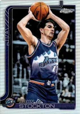 2025-26 Topps Chrome #250 John Stockton Refractor - Basketball Card Single