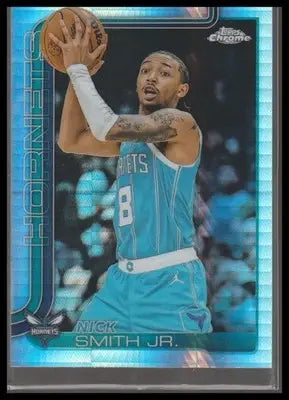 2025-26 Topps Chrome #26 Nick Smith Jr. Prism Refractor Hornets