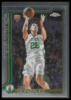 2025-26 Topps Chrome #278 Hugo González Boston Celtics Rookie - Basketball Card Single