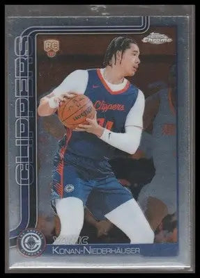 2025-26 Topps Chrome #280 Yanic Konan Niederhäuser Clippers Rookie