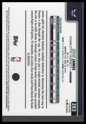 2025-26 Topps Chrome #283 Sion James