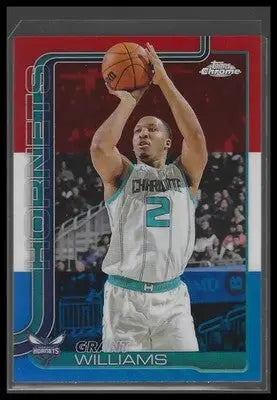 2025-26 Topps Chrome #65 Grant Williams Red White and Blue Refractor