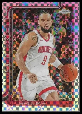 2025-26 Topps Chrome #70 Dillon Brooks X-Fractor Houston Rockets
