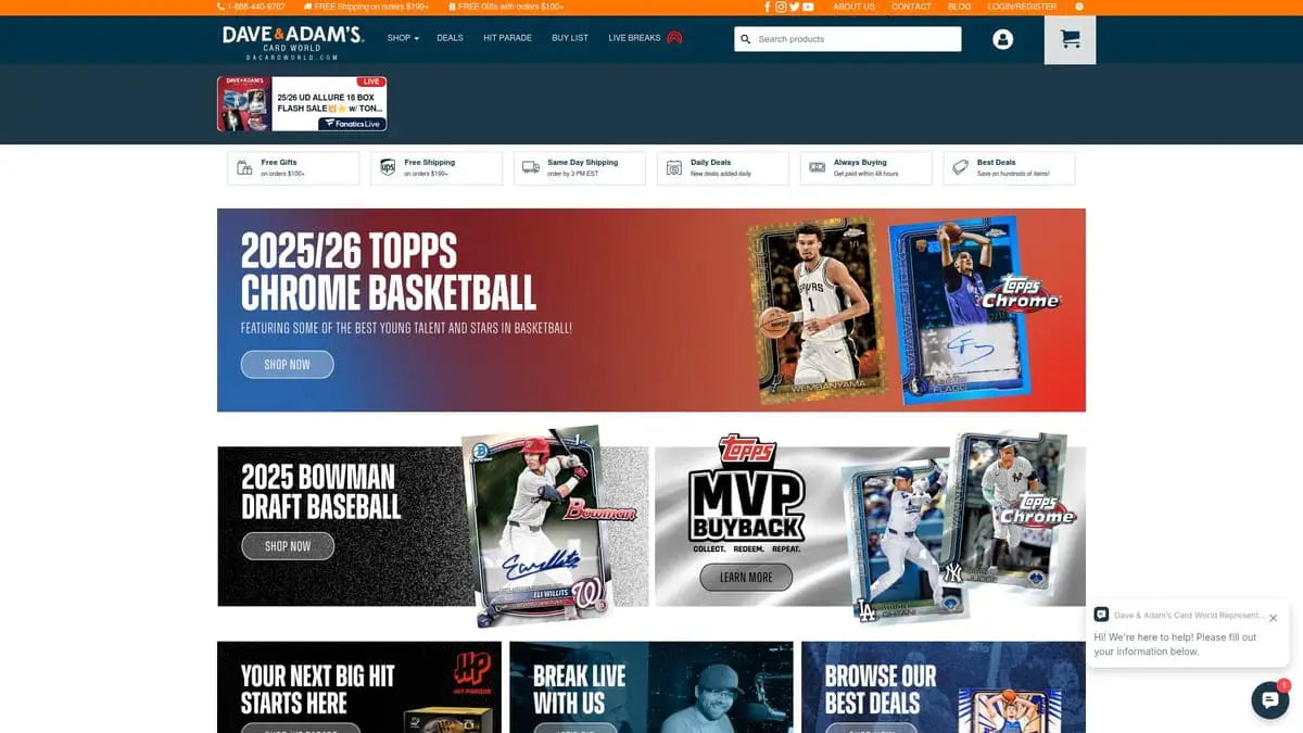 2025/26 Topps Chrome basketball sports card in white jersey on gradient background