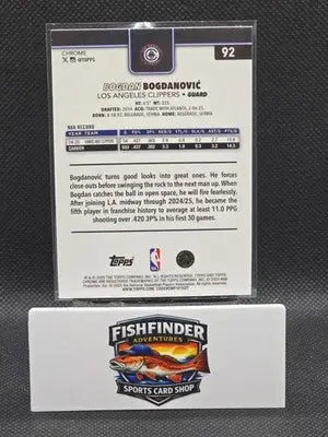 2025-26 Topps Chrome - Bogdan Bogdanovic #92 X-Fractor - Basketball Card Single