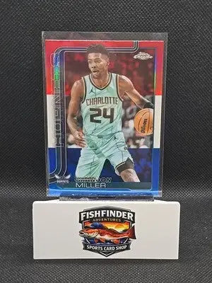 2025-26 Topps Chrome - Brandon Miller #89 Red White & Blue Refractor - Basketball Card Single