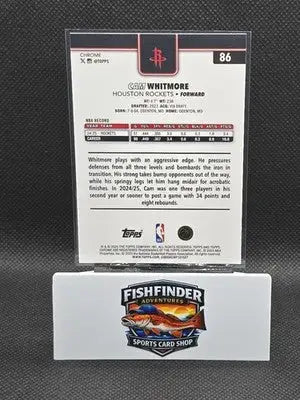 2025-26 Topps Chrome - Cam Whitmore #86 X-Fractor - Basketball Card Single