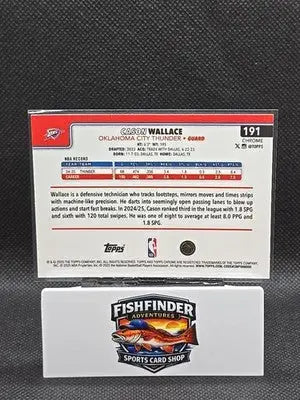 2025-26 Topps Chrome - Cason Wallace #191 Prism Refractor - Basketball Card Single