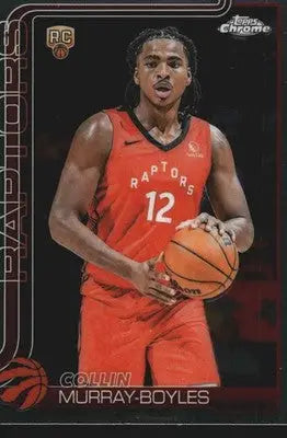 2025-26 Topps Chrome Collin Murray-Boyles #259 RC Toronto Raptors - Basketball Card Single