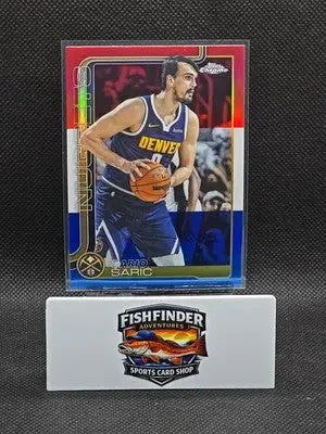 2025-26 Topps Chrome - Dario Saric #77 Red White & Blue Refractor - Basketball Card Single