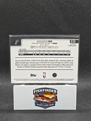 2025-26 Topps Chrome - De’Aaron Fox #233 X-Fractor - Basketball Card Single
