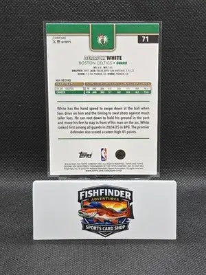 2025-26 Topps Chrome - Derrick White #71 X-Fractor - Basketball Card Single