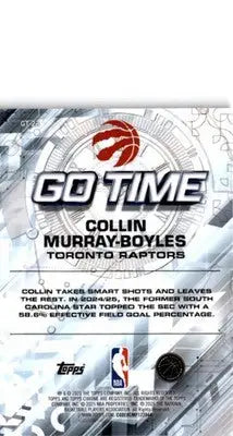 2025-26 Topps Chrome #GT-23 Collin Murray-Boyles Go Time - Basketball Card Single