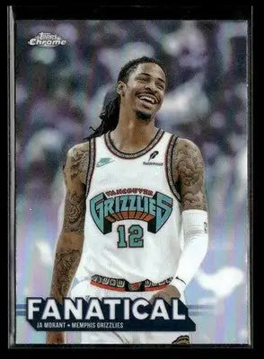 2025 -26 Topps Chrome Ja Morant #FAN-4 SP Memphis Grizzlies - Basketball Card Single