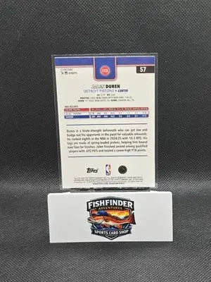 2025-26 Topps Chrome - Jalen Duren #57 X-Fractor - Basketball Card Single