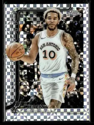 2025-26 Topps Chrome Jeremy Sochan #239 X-Fractors San Antonio Spurs