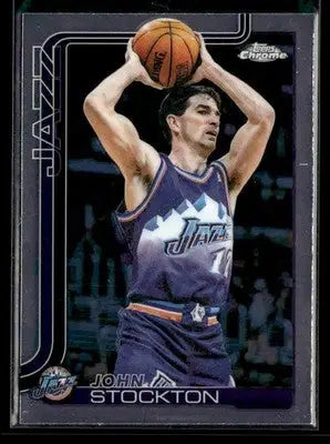 2025-26 Topps Chrome John Stockton #250 Utah Jazz - Basketball Card Single