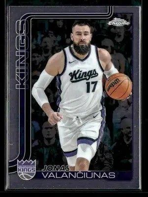 2025-26 Topps Chrome Jonas Valančiūnas #206 Base Sacramento Kings - Basketball Card Single