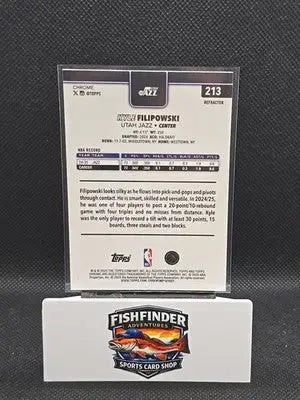 2025-26 Topps Chrome - Kyle Filipowski #213 Refractor - Basketball Card Single