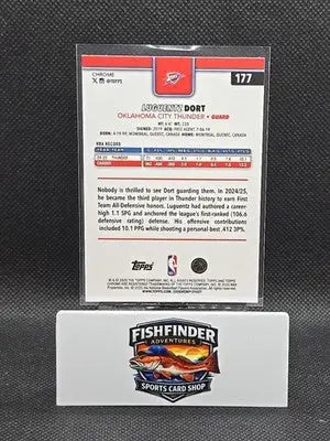 2025-26 Topps Chrome - Luguentz Dort #177 X-Fractor - Basketball Card Single