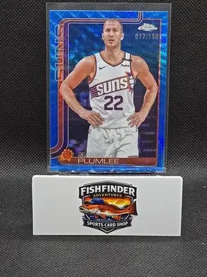 2025-26 Topps Chrome - Mason Plumlee #106 Blue Wave Refractor /150 - Basketball Card Single