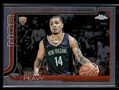 2025-26 Topps Chrome Micah Peavy #291 RC New Orleans Pelicans - Basketball Card Single