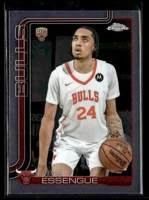 2025-26 Topps Chrome Noa Essengue #262 Base RC Chicago Bulls - Basketball Card Single
