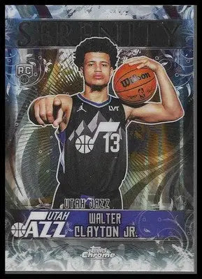 2025-26 Topps Chrome #SY-14 Walter Clayton Jr Serenity Utah Jazz